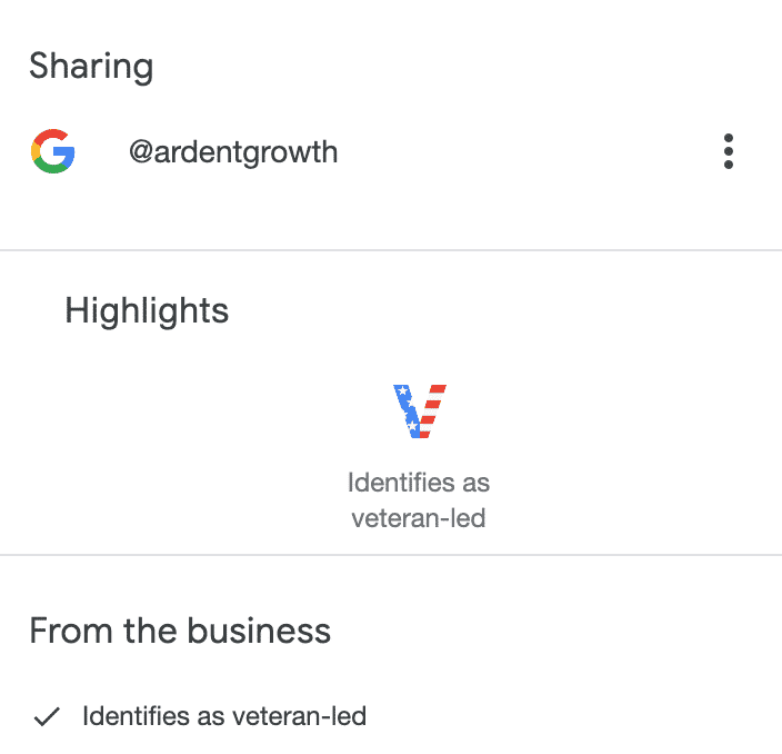 在 Google 商家信息中显示资深领导的商家