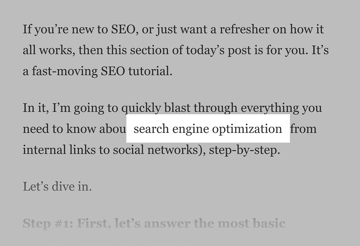 关键字示例的变体