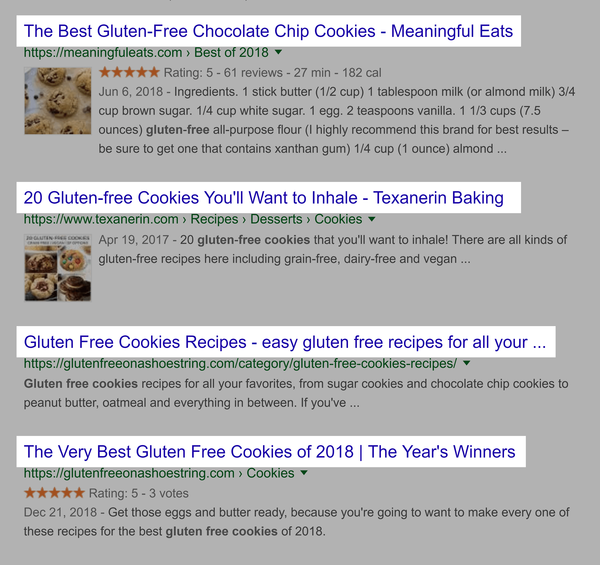 谷歌搜索 – 标题